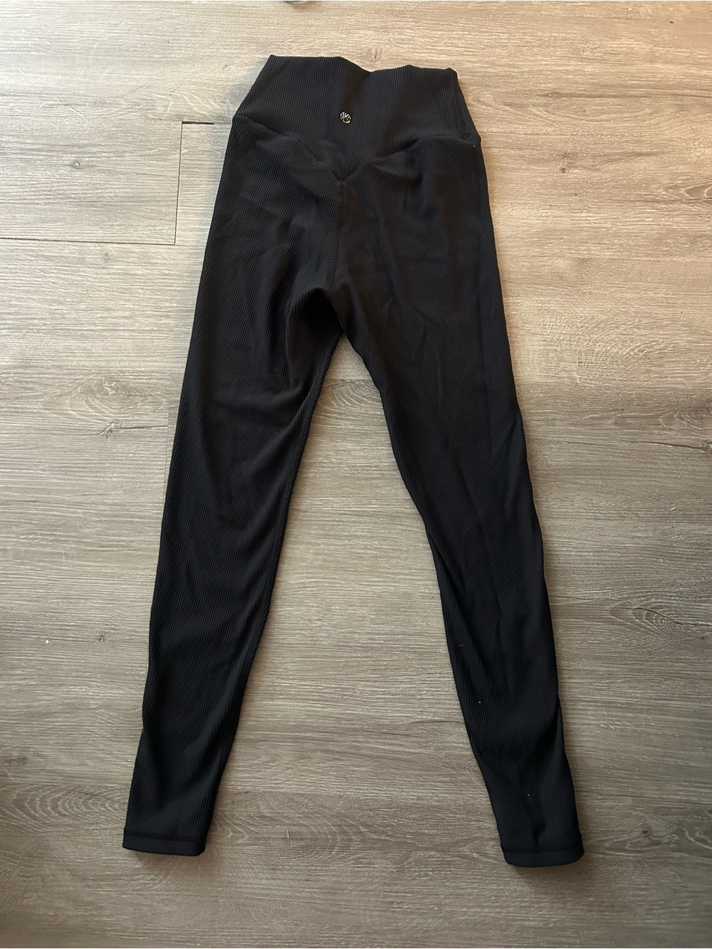 BuffBunny Black High-Waist Ribbed Leggings